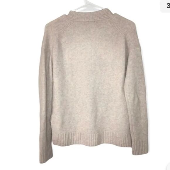 J Crew Cropped Cardigan Sweater In Supersoft Yarn Alpaca Blend Camel Oversized - Picture 3 of 7